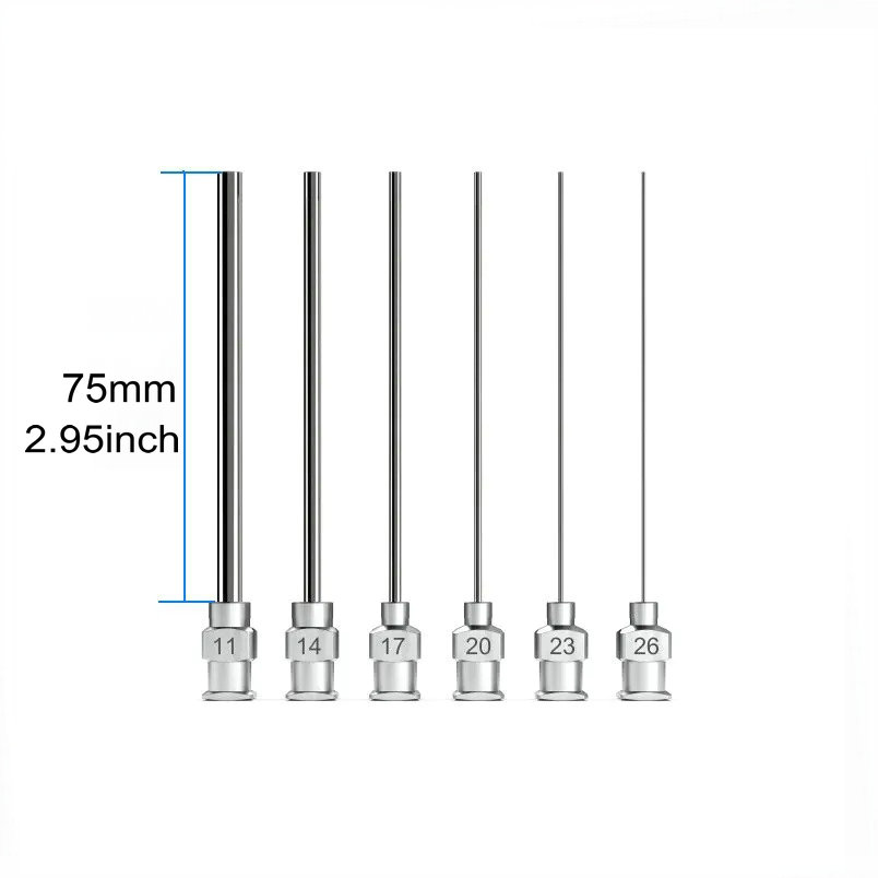 Hobby Science Lab - 10PCS SUS304 2.95inch 75mm Long Blunt
